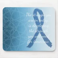 Blue Mystical Mandala Inspirational Mouse Pad