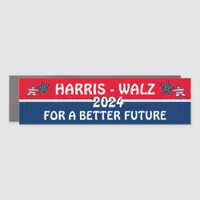 Harris Walz for a Better Future 2024 Car Magnet