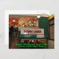 Interior of Pike Place Market Seattle, Washington Postcard