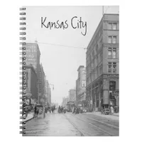 Vintage Kansas City Walnut Street in 1906 Notebook