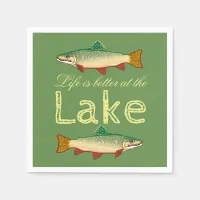 Rainbow Trout | Green Life is better at the Lake Napkins