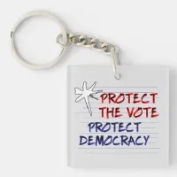 Protect the Vote | Protect Democracy Keychain