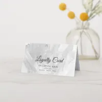 Black and White Crystals Salon Spa  Loyalty Card