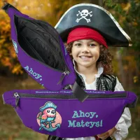 Ahoy, Mateys! Fun Cute Parrot wearing a Pirate Hat Fanny Pack