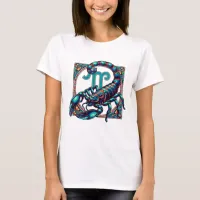 Horoscope Sign Scorpio | Blue Scorpion T-Shirt