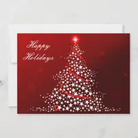 red Business Holiday Flat cards