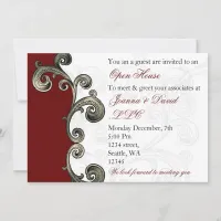 elegant red Corporate party Invitation