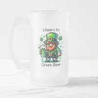 ... | St Patrick's Day   Frosted Glass Beer Mug