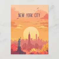 Travel to New York City Postcard