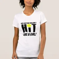 hit like a girl volleyball T-Shirt