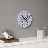 Fall Round Clock