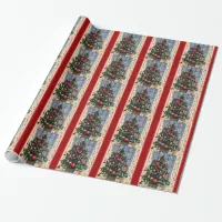 Vintage Christmas Tree Wrapping Paper