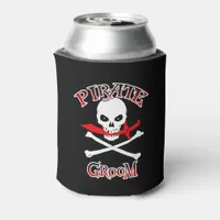 Pirate Groom  Can Cooler