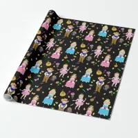 Halloween Kids Cowboys, Princesses and Ballerinas Wrapping Paper