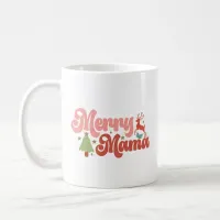 Merry Mama Retro Groovy Christmas Holidays Coffee Mug