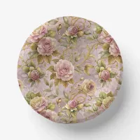 Elegant Blush Roses  Paper Bowls