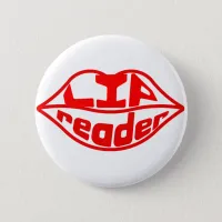 Lipreader badge deaf hearing deafness lipread lips button