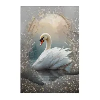 *~* Art Nouveau Beautiful SC1 Glitter White Swan