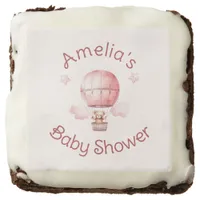 Sweet Little Girl on the Way Baby Shower Brownie