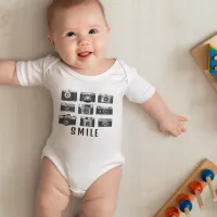 Vintage Camera Hipster Photographer Baby Bodysuit