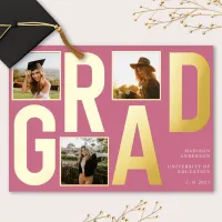 Pink Grad | Modern Photo Typography Announcement