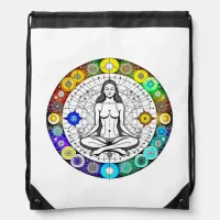 Tranquil and Serene Peaceful Meditation Drawstring Bag