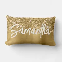 Glittery Gold Glam Brush Script Name