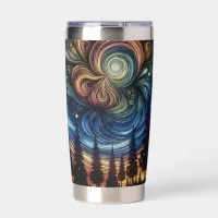 Mystical Ethereal Art with Trees and Night Sky  Insulated Tumbler