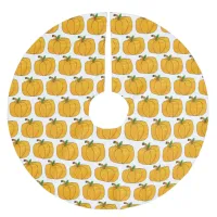 Orange Pumpkins Halloween Tree Skirt