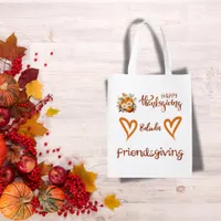 Happy Thanksgiving, Friendsgiving Monogram | Grocery Bag