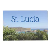 Scenic Caribbean Island Saint Lucia Placemat