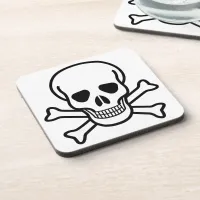 Skull and Crossbones Drink Coaster