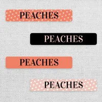 Pretty Peach Polka Dot Pattern Custom Pet