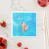 Conch Shell "Beach Life"  Napkins