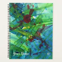 Colorful Abstract Acrylic Art Planner