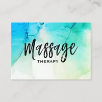 *~* A Massage Therapist Massage Therapy Watercolor Business Card