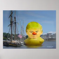 Donald Trump Rubber Yellow Duck Value Poster