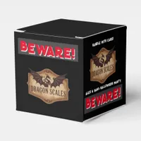 BEWARE! Dragon Scales Halloween Party Spooky Candy Favor Boxes