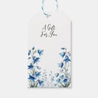 Elegant Bluebells Flowers Gift Tags