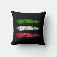 *~* ITALY ITALIA ITALIAN Simple Abstract Flag Throw Pillow