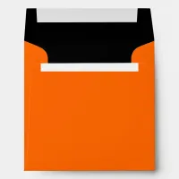 Bright Orange and Black Halloween Envelope