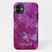 Unique Pink Modern Abstract iPhone Case