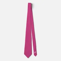 Personalised Magenta Wedding Groom  Neck Tie