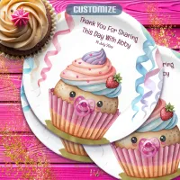 Custom Baby Shower Cupcake Paper Plates