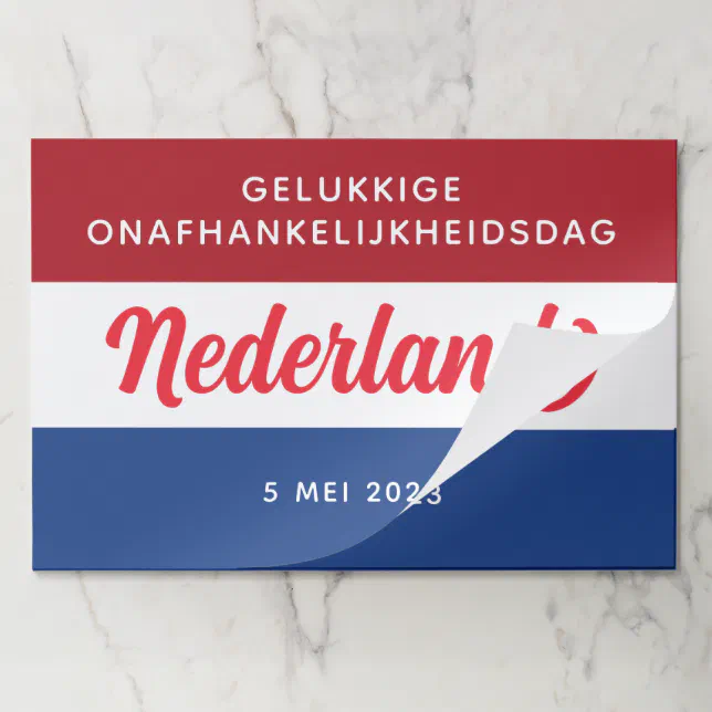 Netherlands Independence Day Dutch National Flag Paper Pad