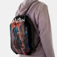 Urban Cowboy Graffiti T-Shirt | Edgy Streetwear Drawstring Bag