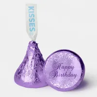 Glittery Lavender and Royal Purple Happy Birthday Hershey&#174;'s Kisses&#174;