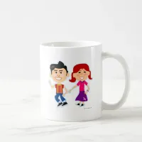 Sock Hop Classic Fun Retro Teen Cartoon Coffee Mug