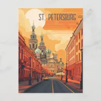 Travel to St. Petersburg Postcard