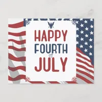 Star-Spangled Patriotic Greetings Holiday Postcard